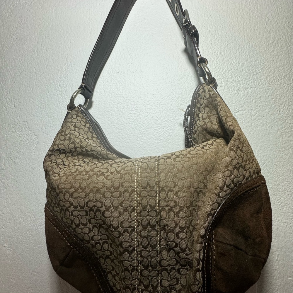 Vintage Coach Signature Hobo Bag
